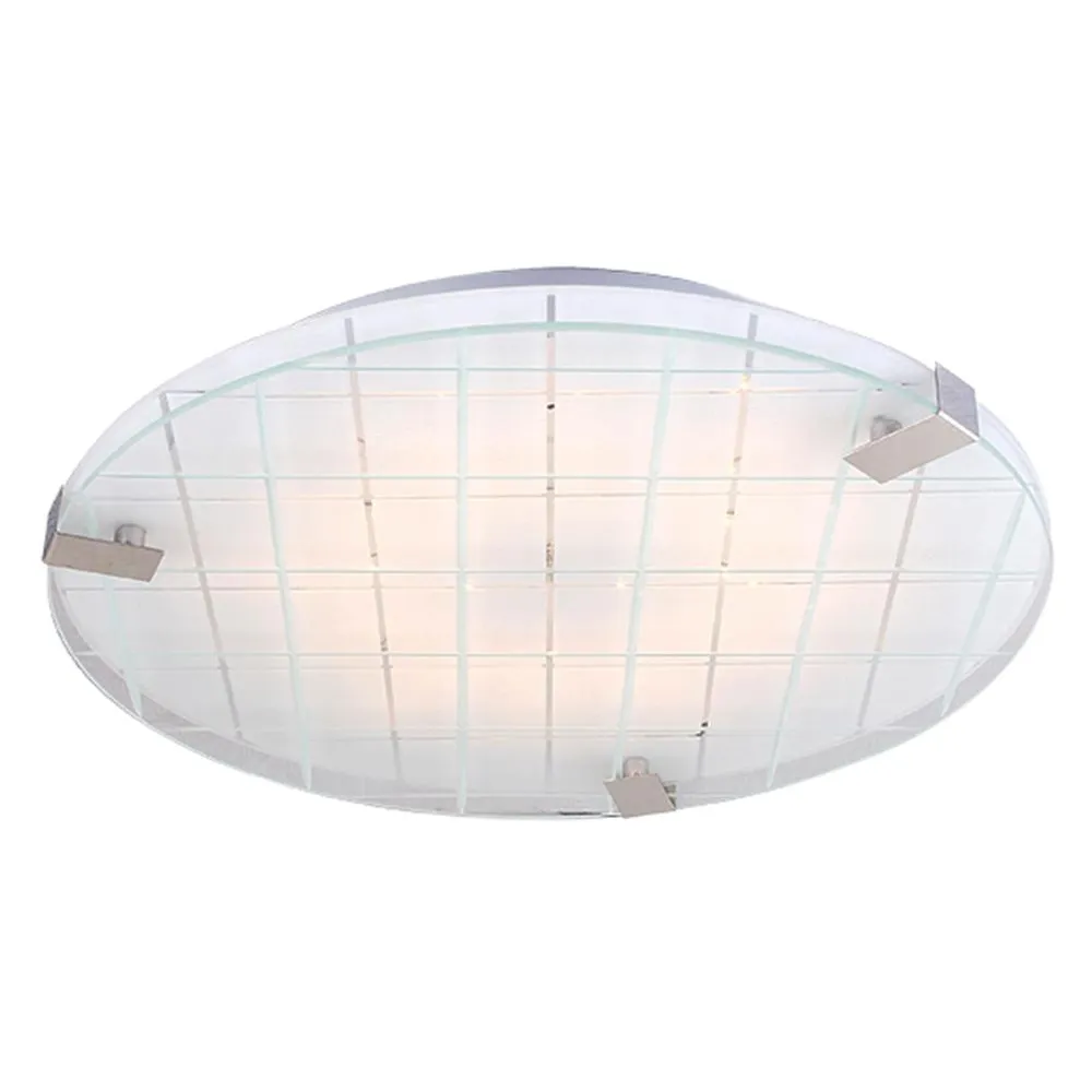 NOBLE BIAŁY OPRAWA SUFITOWA PLAFON LED 18W NW 4000K 40X40 IP20 METAL/ SZKŁO