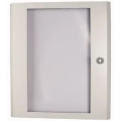 BP-DT-800/7 DRZWI TRANSPARENTNE METALOWE 760X800 IP30 ZAMEK OBROTOWY SZARY