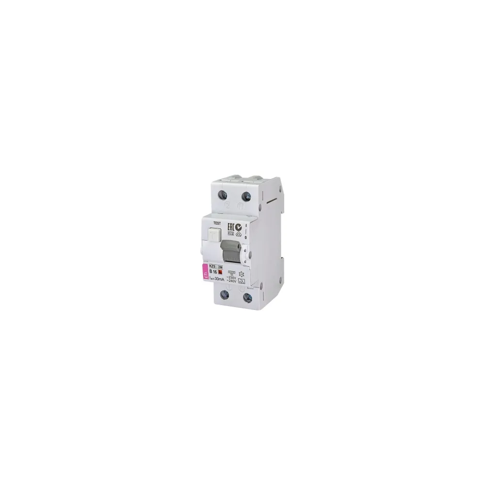 KZS-2M B 16A/ 100MA/A WYŁĄCZNIK RÓŻNICONADPRĄDOWY B 16A 1P+N 2M 100MA A 10KA