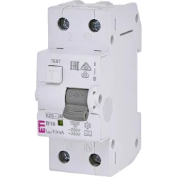 KZS-2M B 16A/ 100MA/A WYŁĄCZNIK RÓŻNICONADPRĄDOWY B 16A 1P+N 2M 100MA A 10KA