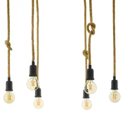 RAMPSIDE CZARNY OPRAWA WISZĄCA 6X E27/ 28W IP20 STAL