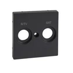 Schneider Electric Merten, System M, płytka centralna oznaczona R/TV+SAT do gniazd antenowych, antracyt, MTN299214