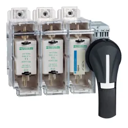 Schneider Electric Uchwyt obrotowy bezpośredni przedni czarny IP65 100/400A, GS2AH530