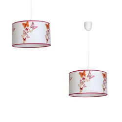 BUTTERFLIES MULTIKOLOR OPRAWA WISZĄCA 1X E27/ 60W IP20 METAL/ TWORZYWO