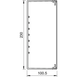 WDK100230CW KANAŁ KABLOWY 100X230 PVC BIAŁY