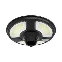 VT-45W CZARNY OPRAWA OGRODOWA SOLARNA LED 7.5W NW 4000K 1000LM CZUJNIK RUCHU IP65 ALUMINIUM