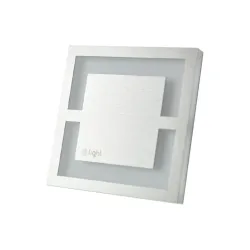 QUADRO BIAŁY/ SREBRNY OPRAWA SCHODOWA LED 0.6W NW 4000K 14LM IP20 TWORZYWO/ ALUMINIUM