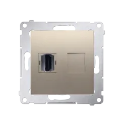 SIMON 54 MODUŁ ZŁOTY MAT GNIAZDO 1X HDMI