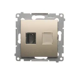 SIMON 54 MODUŁ ZŁOTY MAT GNIAZDO 1X HDMI