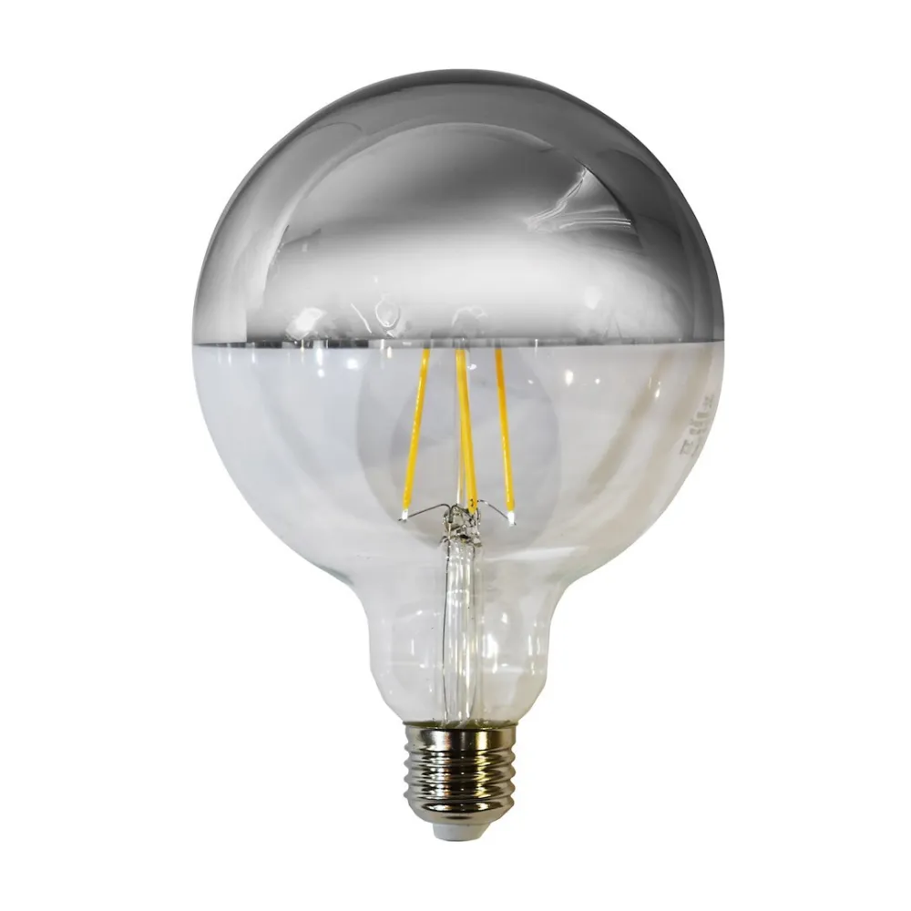 ŻARÓWKA LED 7W E27 SREBRNA SZKLANA 830 WW 3000K 806LM FIL G125 IP20
