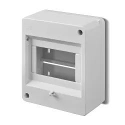 S-5 MINI ROZDZIELNIA PLASTIKOWA NT 5M 1X 5M IP20 140X120X84 BEZ DRZWI BIAŁY