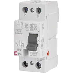 EFI6-P2 16A/ 30MA/AC WYŁĄCZNIK RÓŻNICOWY 16A 2P 2M 30MA AC 6KA