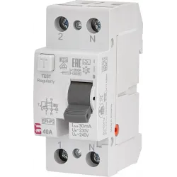 EFI6-P2 16A/ 30MA/AC WYŁĄCZNIK RÓŻNICOWY 16A 2P 2M 30MA AC 6KA