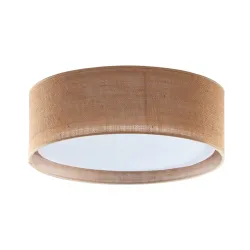 JUTA BIAŁY/ BRĄZOWY OPRAWA SUFITOWA PLAFON NT 4X E27/ 15W IP20 METAL/ JUTA/ TWORZYWO
