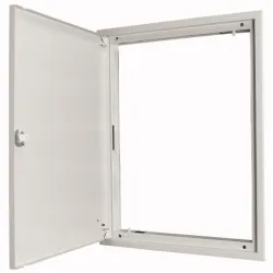 BP-U-3S-800/12 DRZWI PEŁNE METALOWE Z RAMĄ 1260X800 IP30 ZAMEK PLASTIKOWY SZARY