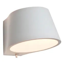KOZA GIPS OPRAWA ŚCIENNA KINKIET 1X E14/ 60W IP20 GIPS