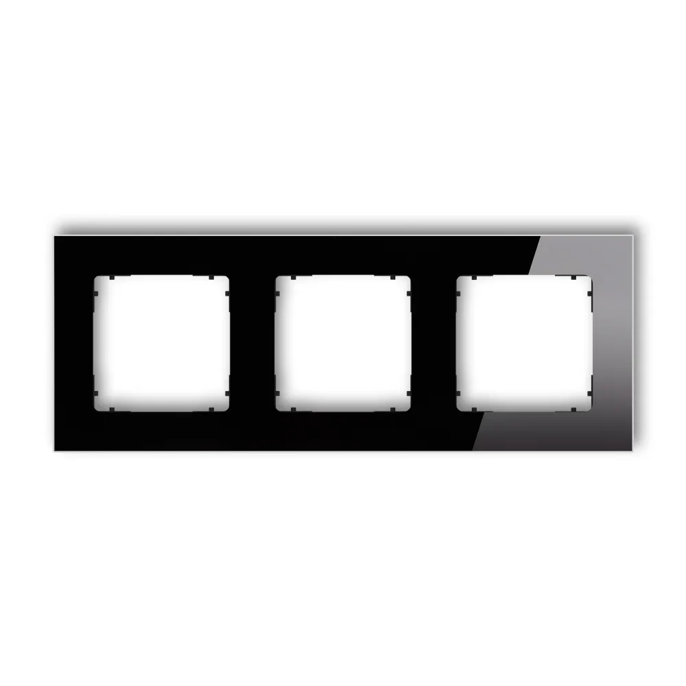 ICON CZARNY/ CZARNY EFEKT SZKŁA RAMKA KWADRAT 3X