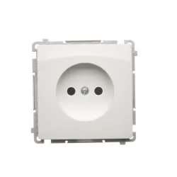 SIMON BASIC MODUŁ BIAŁY GNIAZDO 1X B/U ZACISKI ŚRUBOWE 16A 250V