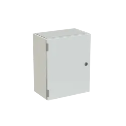 SRN5425K OBUDOWA METALOWA SR2 500X400X250 DRZWI PEŁNE Z PŁYTĄ IP65 SZARY