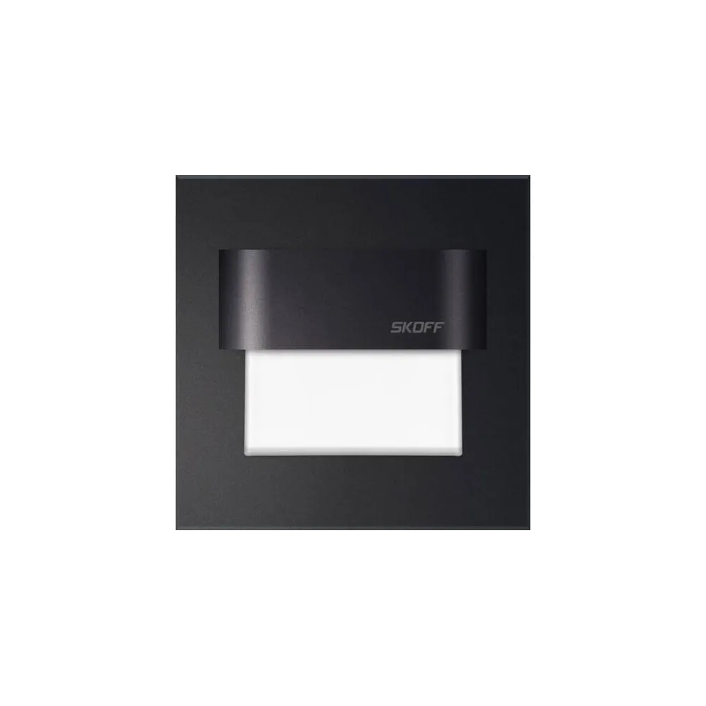 TANGO CZARNY MAT OPRAWA SCHODOWA LED 1.8W WW 3000K 230V AC IP20 ALUMINIUM