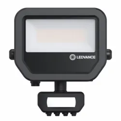 FLOODLIGHT 20 CZARNY OPRAWA NAŚWIETLACZ LED 11W/ 17W WW 3000K 1465LM/2200LM IP65+ CZUJNIK RUCHU