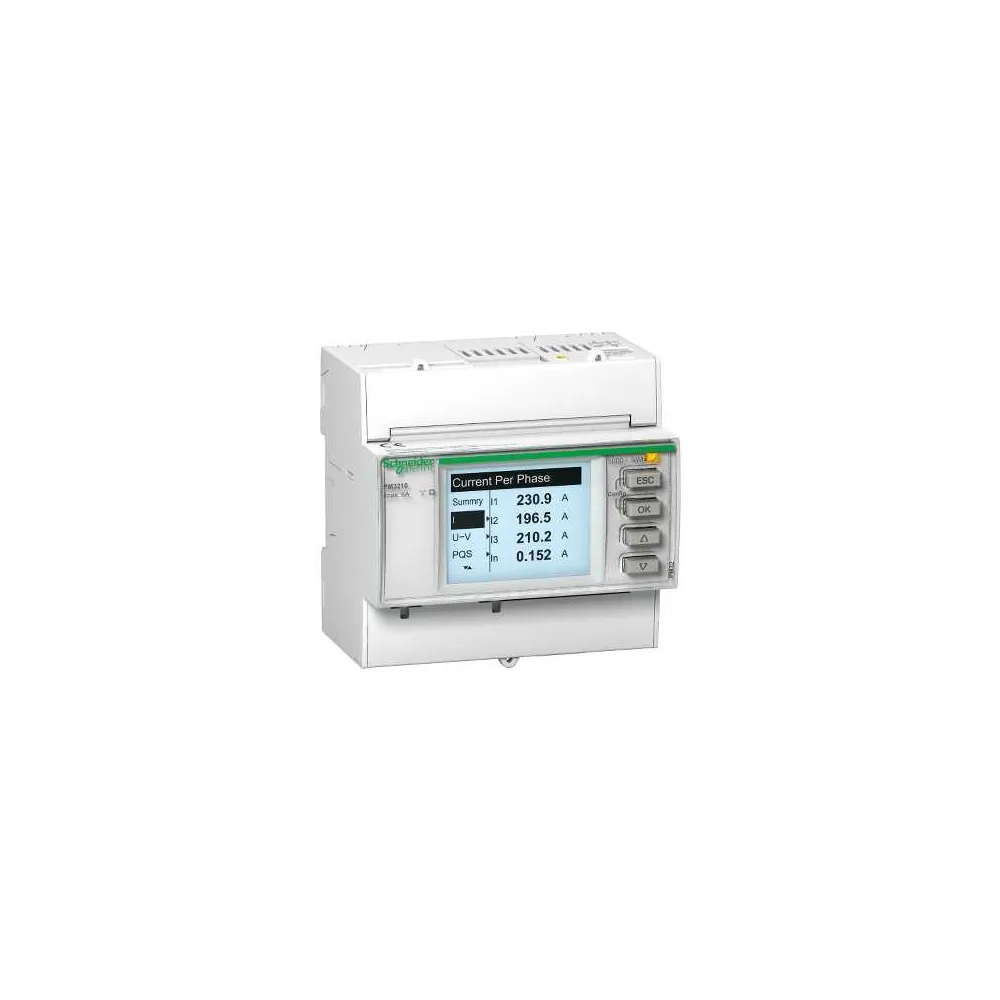Schneider Electric PowerLogic Miernik parametrów kl 0,5S imp DIN, METSEPM3210