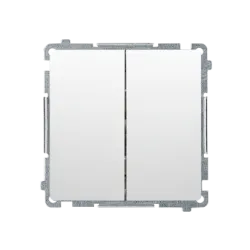 SIMON BASIC MODUŁ BIAŁY ŁĄCZNIK SERYJNY ZACISKI SPRĘŻYNOWE 10AX 250V