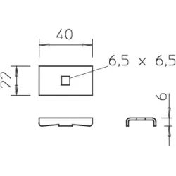 LKS 40 FS ZACISK 40X22 MM FS
