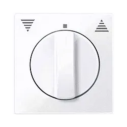 Schneider Electric Merten, System M, płytka centralna do mechanizmu łącznika żaluzjowego obrotowego, biały active, MTN567125