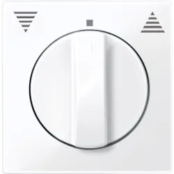 Schneider Electric Merten, System M, płytka centralna do mechanizmu łącznika żaluzjowego obrotowego, biały active, MTN567125