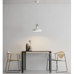 TESSIO 30 BIAŁY OPRAWA WISZĄCA 1X E27/ 60W IP20 ALUMINIUM/ SKÓRA EKO