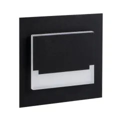 SABIK MINI LED B-WW CZARNY OPRAWA SCHODOWA LED KWADRAT 0.8W WW 3000K 13LM IP20 STAL/ TWORZYWO