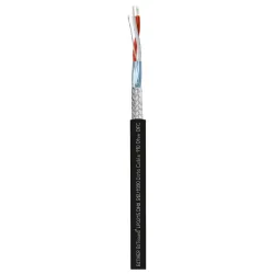 BITSOUND DMX-S DATA CABLE 1X(2X0.35) CZARNY PRZEWÓD DO POŁĄCZEŃ CYFROWYCH DMX512/1990 110 OHM