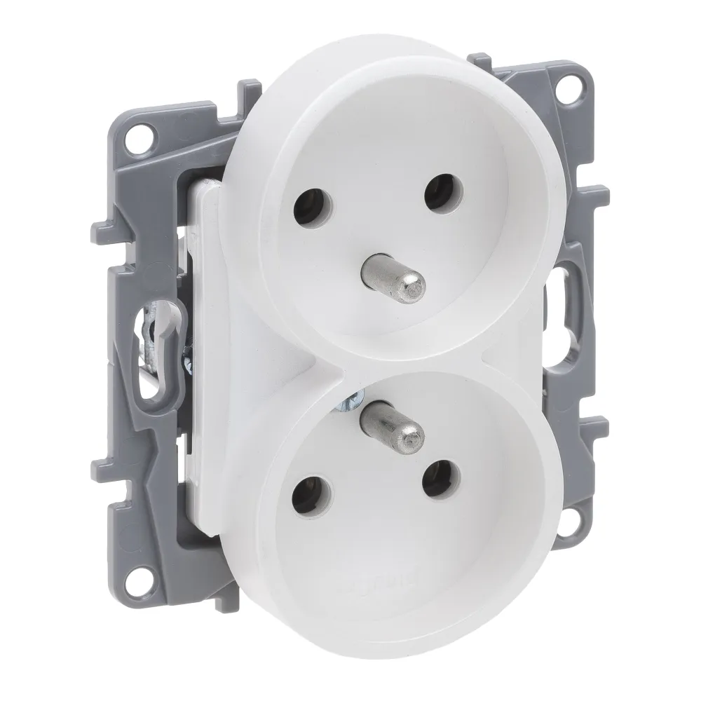 NILOE SELECTION MODUŁ PERŁA GNIAZDO 2X Z/U ZACISKI ŚRUBOWE 16A 250V
