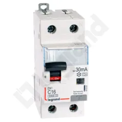 P312 DX3 C 16A/ 30MA/A WYŁĄCZNIK RÓŻNICONADPRĄDOWY C 16A 1P+N 2M 30MA A 6KA