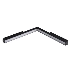 SAGA MAGNETIC CORNER B CZARNY OPRAWA SYSTEMOWA TRACK  LED 24W WW 3000K 1200LM IP20 METAL