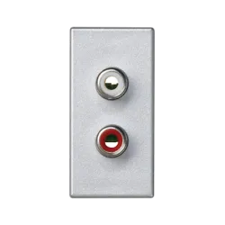 CONNECT M45 ALUMINIUM GNIAZDO 1M 2X RCA "CINCH" ZACISKI ŚRUBOWE