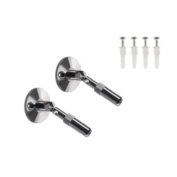 TENSEO SYSTEM UCHWYT ŚCIENNY, DO NISKONAPIĘCIOWEGO SYSTEMU LINKOWEGO, CHROM, 2 SZT., 10CM