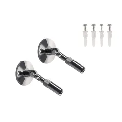 TENSEO SYSTEM UCHWYT ŚCIENNY, DO NISKONAPIĘCIOWEGO SYSTEMU LINKOWEGO, CHROM, 2 SZT., 10CM