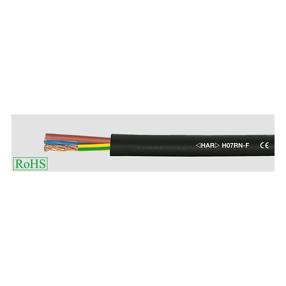 H07RN-F ONPD  2X  4.0 CZARNY PRZEWÓD GUMOWY MIĘKKI 450/750V KL.5 OLEJOODPORNY TITANEX