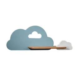 CLOUD NIEBIESKI/ BIAŁY OPRAWA KINKIET ŚCIENNY NT LED 5W NW 4000K 250LM IP20 METAL/ DREWNO