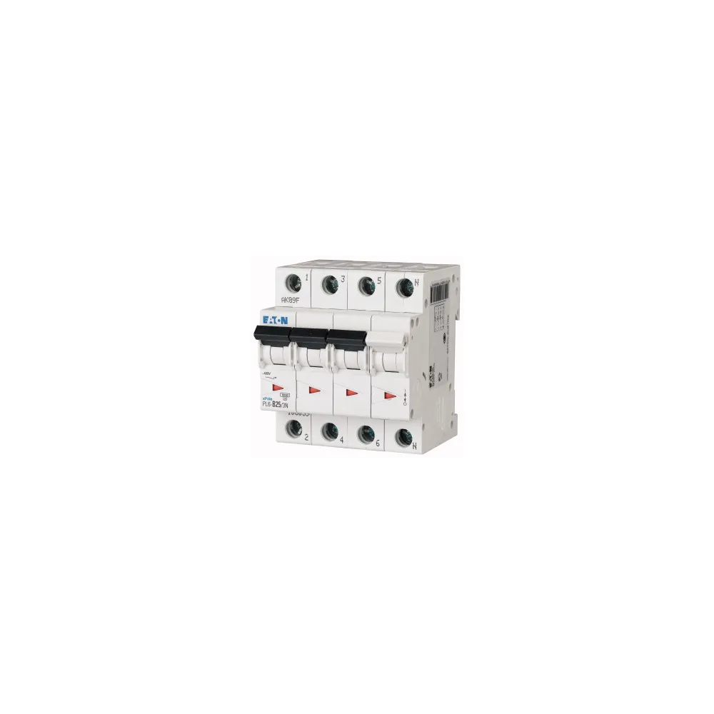PL6-B25/3N WYŁĄCZNIK NADPRĄDOWY B 25A 3P+N 3M 6KA