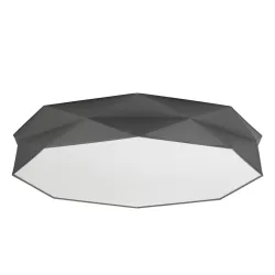 KANTOOR GRAY SZARY/ BIAŁY OPRAWA SUFITOWA PLAFON NT 6X E27/ 15W IP20 METAL/ TKANINA/ TWORZYWO