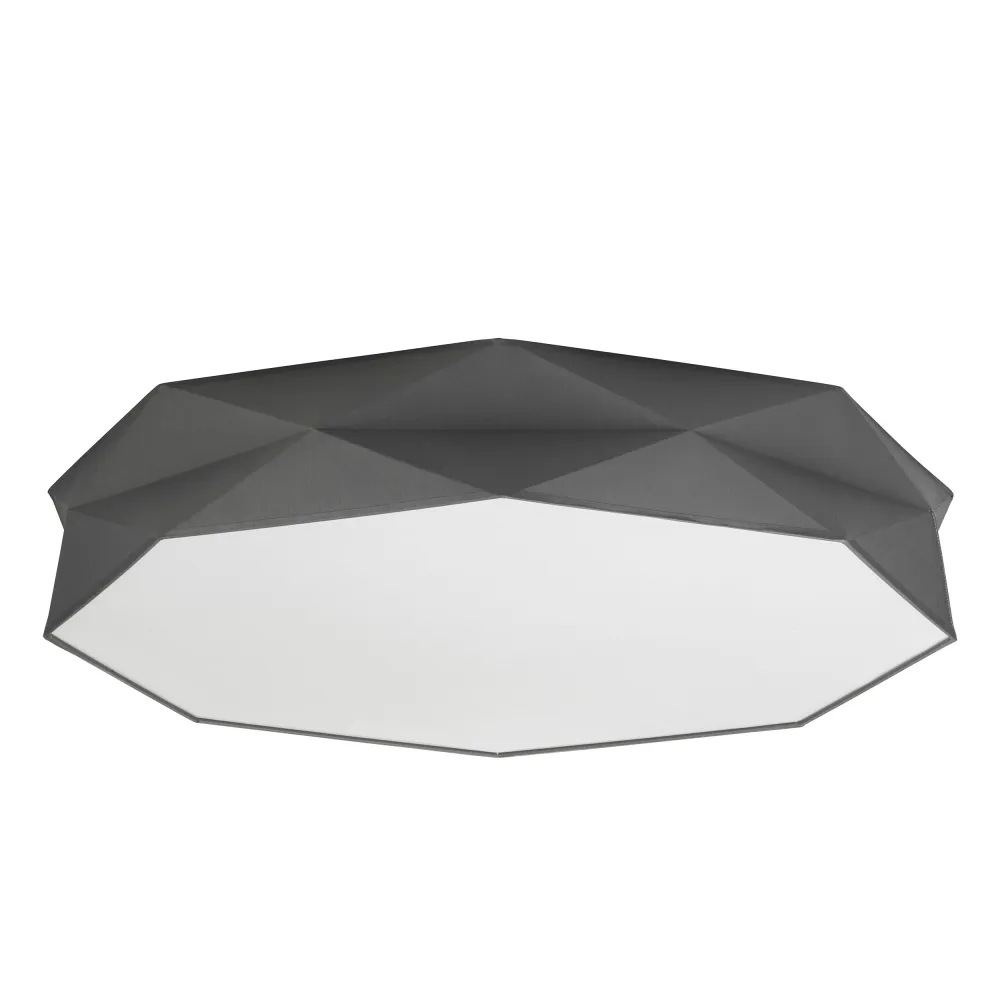 KANTOOR GRAY SZARY/ BIAŁY OPRAWA SUFITOWA PLAFON NT 6X E27/ 15W IP20 METAL/ TKANINA/ TWORZYWO
