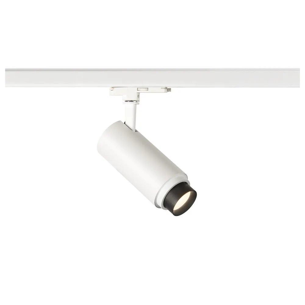 NUMINOS BIAŁY OPRAWA SYSTEMOWA TRACK REFLEKTOR 3F LED 20W NW 4000K 780LM - 1900LM ALU/ TWORZYWO/ PC