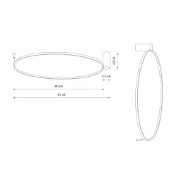 CIRCOLO LED M CZARNY/ BIAŁY OPRAWA SUFITOWA ŚCIENNA PLAFON NT LED 21W 4000K 700LM IP20 ALUMINIUM/ PC