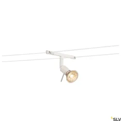 SYROS BIAŁY OPRAWA SYSTEMOWA ROPE  REFLEKTOR 1X GX5.3/ 50W IP20 STAL/ MOSIĄDZ