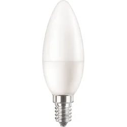 COREPRO LED ŻARÓWKA LED ŚWIECZKA 5/40W E14 230V MATOWA 865 CW 6500K 470LM B35