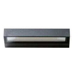 CASOLA CIEMNOSZARY OPRAWA ŚCIENNA KINKIET LED 12W WW 3000K IP54 METAL/ AKRYL
