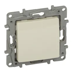 NILOE 2/ECO MODUŁ KREM PRZYCISK 1X 1Z ZACISKI SPRĘŻYNOWE 6A 250V